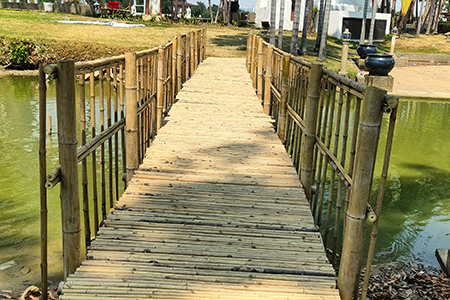 สะพานไม้ไผ่ข้ามน้ำ-นนทบุรี