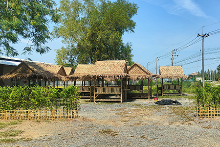 ซุ้มไม้ไผ่ร้านอาหาร คลอง7