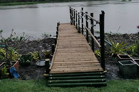 สะพานไม้ไผ่ท่าน้ำตกปลา-ลพบุรี