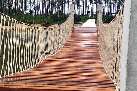 สะพานเชือกข้ามเกาะ-พังงา